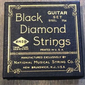 Vintage guitar, strings by black diamond set of five